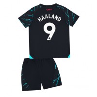 Manchester City Erling Haaland #9 3rd trikot Kinder 2023-24 Kurzarm (+ Kurze Hosen)